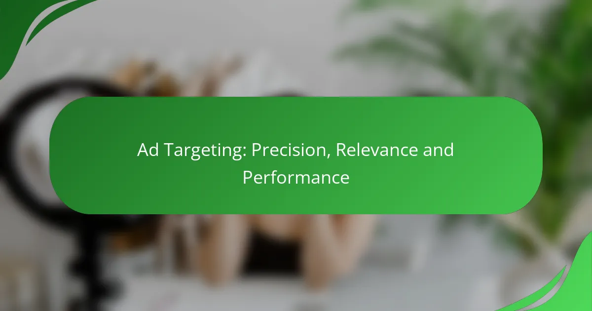 Ad Targeting: Precision, Relevance and Performance