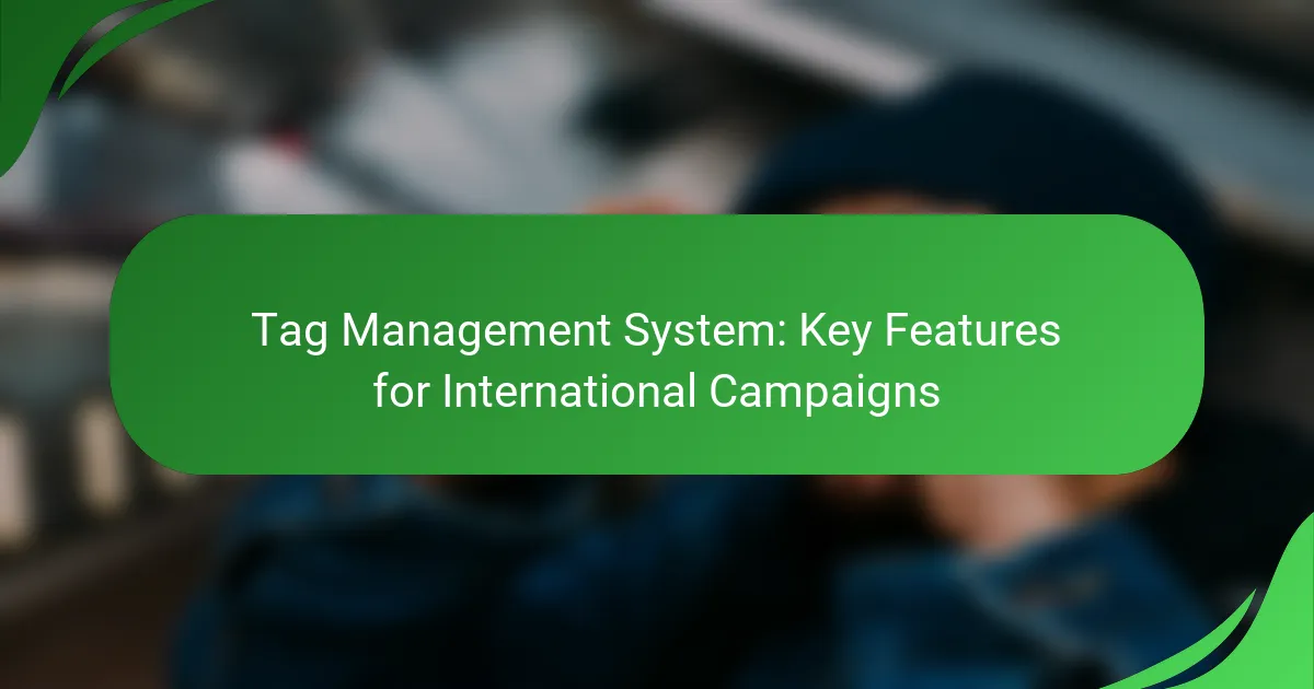 Tag Management System: Key Features for International Campaigns