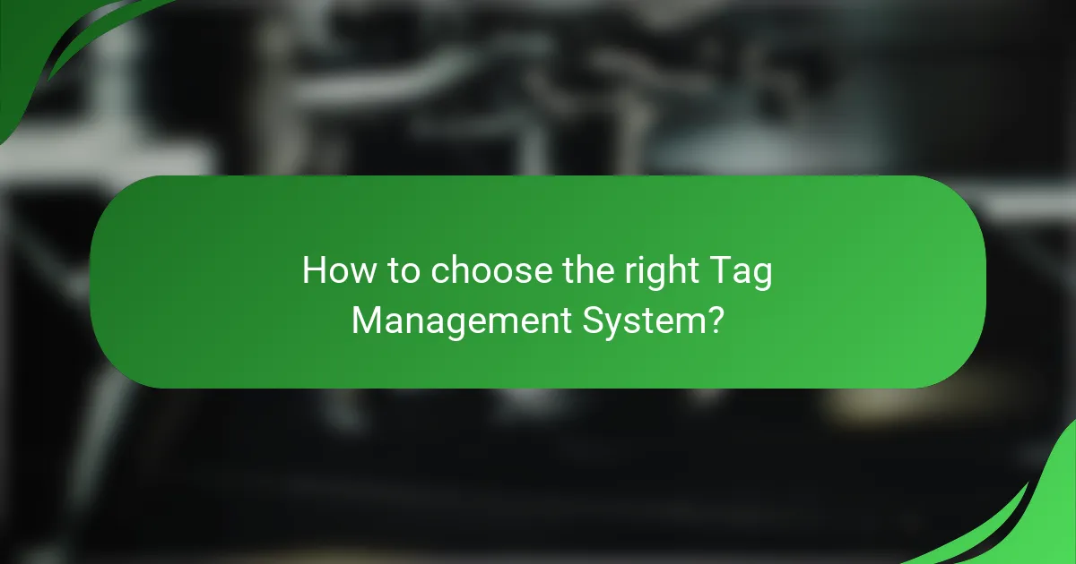 How to choose the right Tag Management System?