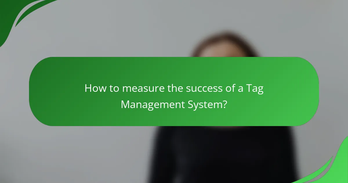 How to measure the success of a Tag Management System?