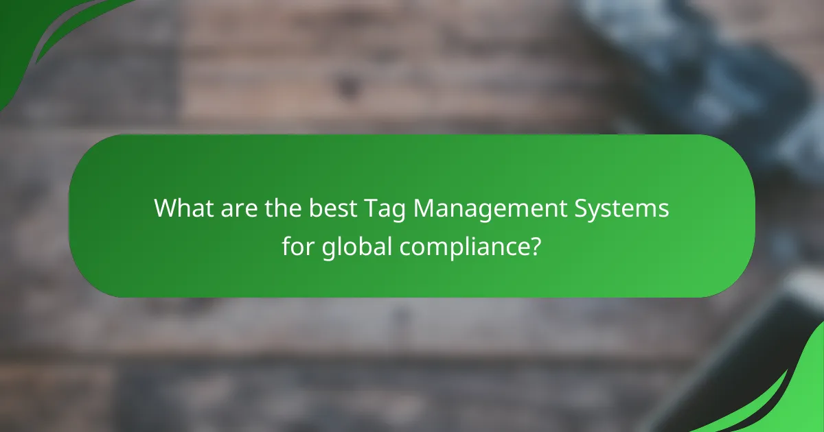 What are the best Tag Management Systems for global compliance?